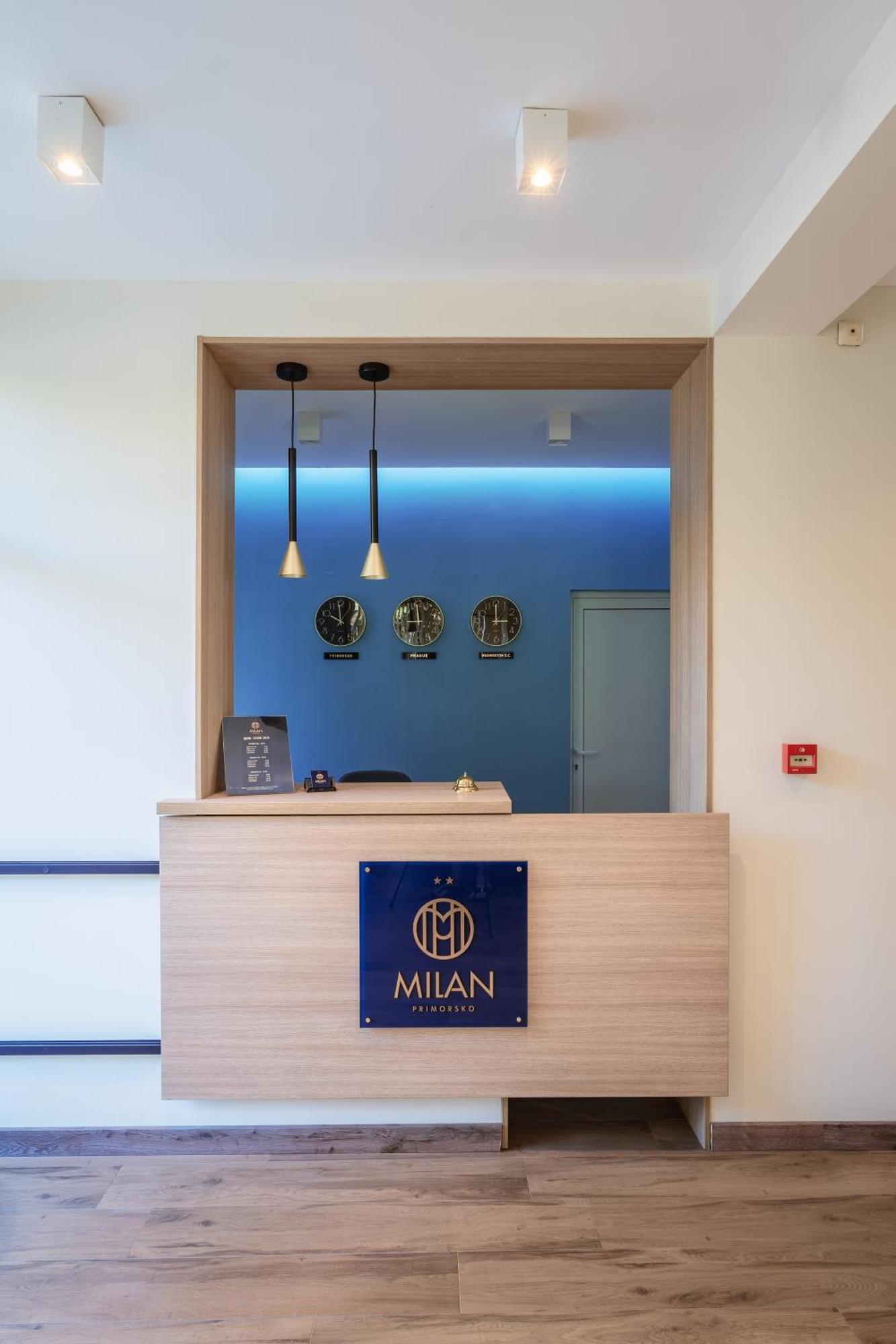Hotel Milan Приморско Экстерьер фото